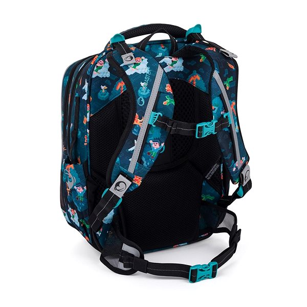 School backpack BAGMASTER LUMI 24 E school backpack - cube world .