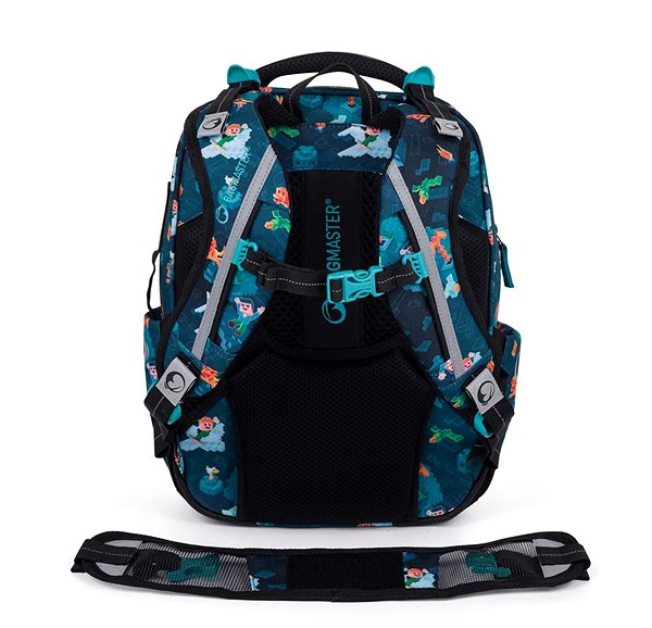 School backpack BAGMASTER LUMI 24 E school backpack - cube world .