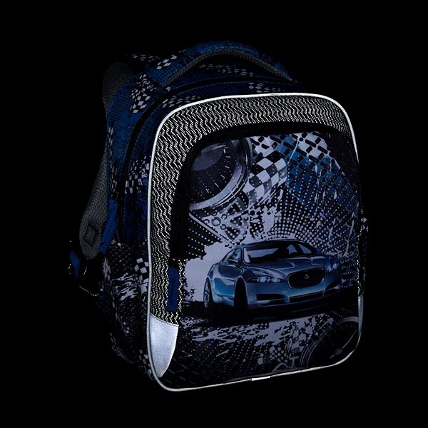 School backpack BAGMASTER MINI 24 B preschool backpack - car .