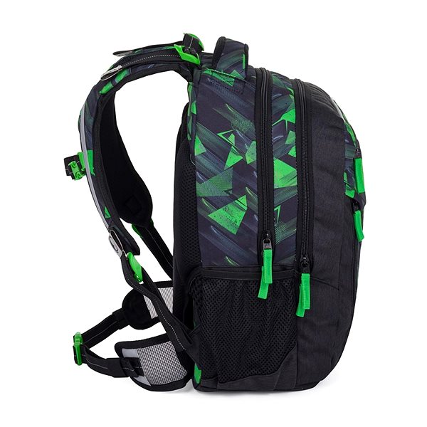 School backpack BAGMASTER PORTO 24 A school backpack - black-green .