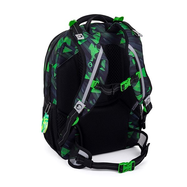 School backpack BAGMASTER PORTO 24 A school backpack - black-green .