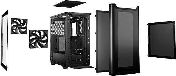 PC Case Be quiet! PURE BASE 501 Airflow Window Black ...