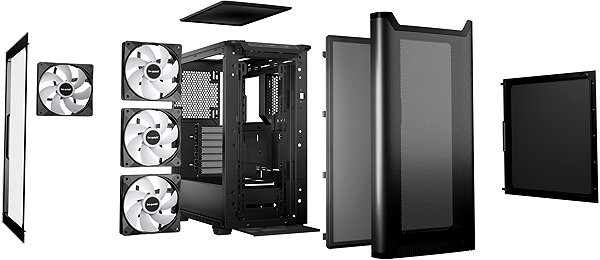 PC Case Be quiet! PURE BASE 501LX Black ...