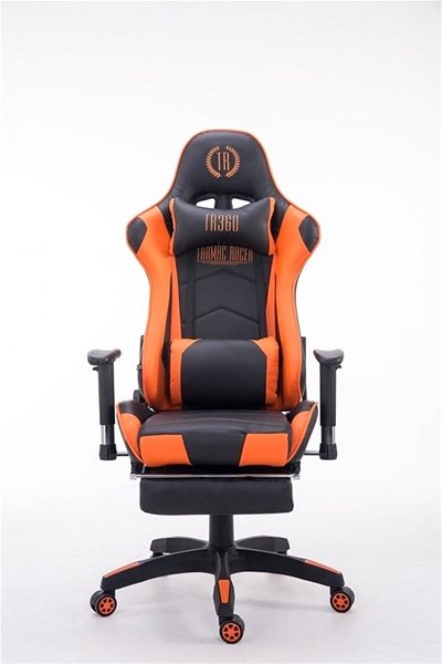 Gamer szék BHM GERMANY Tores, fekete / narancssárga Képernyő