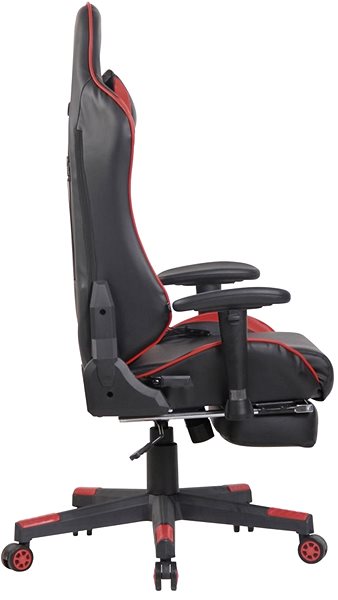 Gaming Chair BHM Germany Lux, Black-Red Lateral view