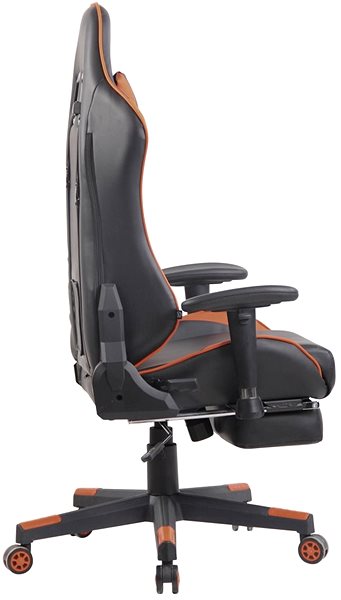 Gaming Chair BHM Germany Lux, Black-orange Lateral view