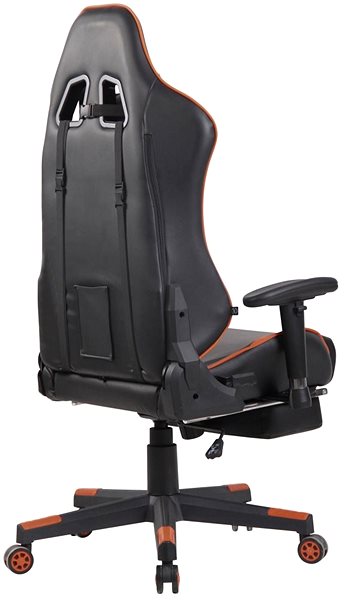 Gaming Chair BHM Germany Lux, Black-orange Lateral view