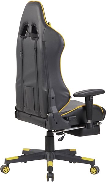 Gaming Chair BHM Germany Lux, Black-yellow Lateral view