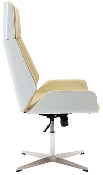 Office Chair BHM Germany Breda, White / Cream Lateral view