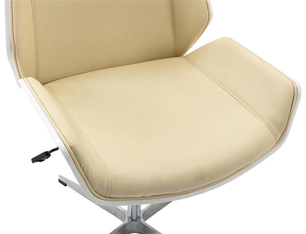 Office Chair BHM Germany Breda, White / Cream Features/technology