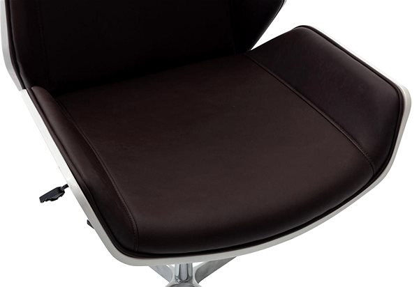 Kancelárska stolička BHM Germany Breda, biela/hnedá Vlastnosti/technológia