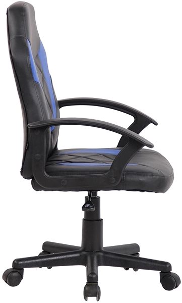 Children’s Desk Chair BHM Germany Tafo, Black / Blue Lateral view