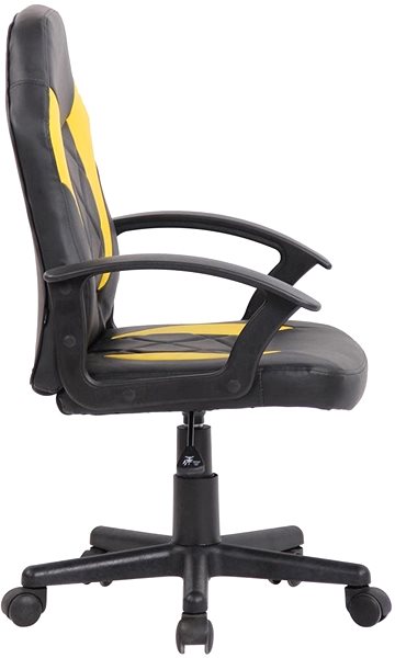 Children’s Desk Chair BHM Germany Tafo, Black / Yellow Lateral view