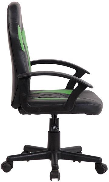 Children’s Desk Chair BHM Germany Tafo, Black / Green Lateral view