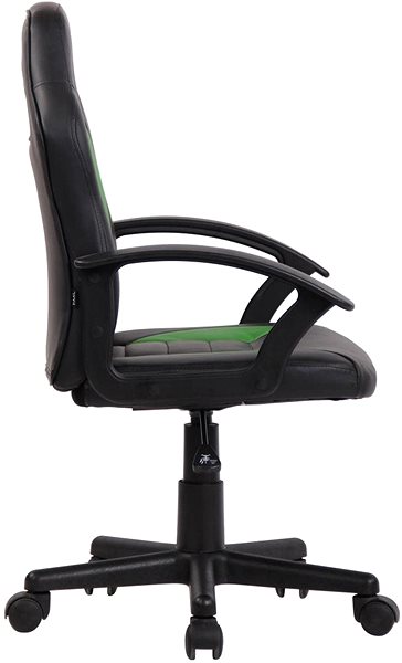 Children’s Desk Chair BHM Germany Femes, Black / Green Lateral view