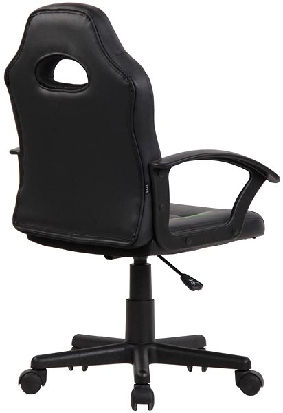 Children’s Desk Chair BHM Germany Femes, Black / Green Lateral view