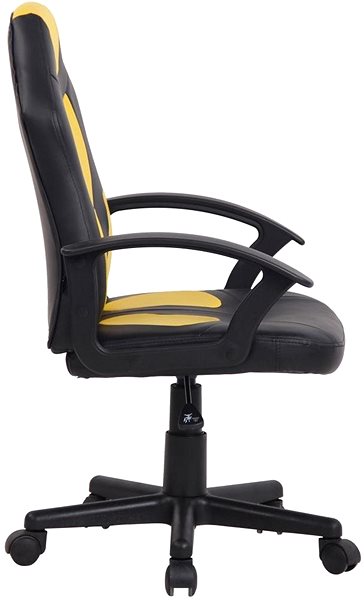 Children’s Desk Chair BHM Germany Adale, Black / Yellow Lateral view