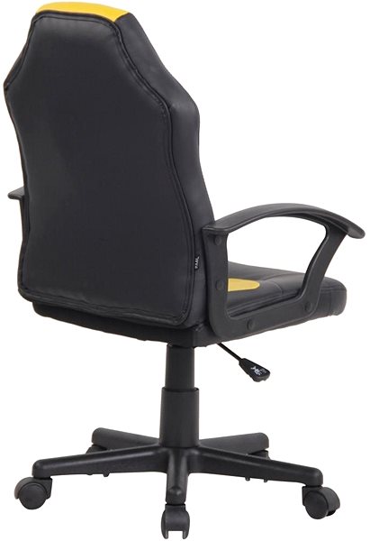 Children’s Desk Chair BHM Germany Adale, Black / Yellow Lateral view