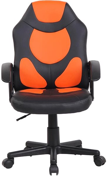 Detská stolička k písaciemu stolu BHM Germany Adale, čierna/oranžová Screen
