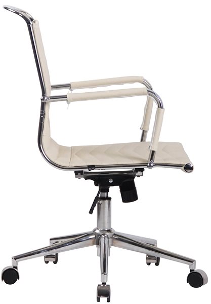 Office Chair BHM Germany Burnie Cream Lateral view
