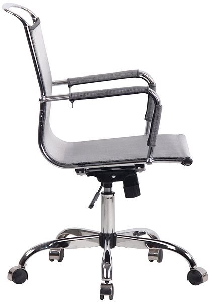 Office Chair BHM Germany Barnet Mesh, Grey Lateral view