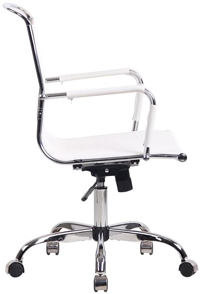 Office Chair BHM Germany Barnet Mesh, White Lateral view
