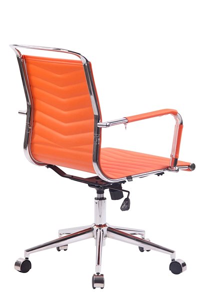 Bürostuhl BHM GERMANY Burnle orange Seitlicher Anblick