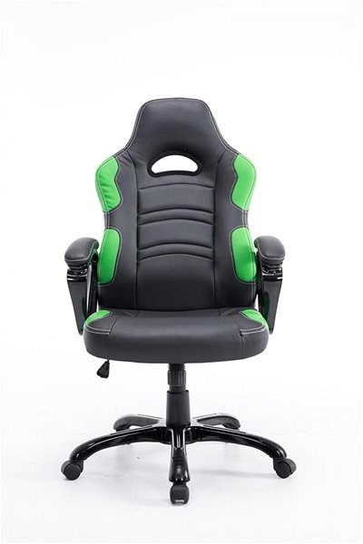 Gamer szék BHM GERMANY Ricardo, fekete-zöld Képernyő