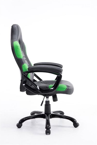 Gaming Chair BHM Germany Ricardo, Black/Green Lateral view