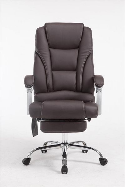 Office Armchair BHM Germany Lisa with Massage Function, Brown Screen