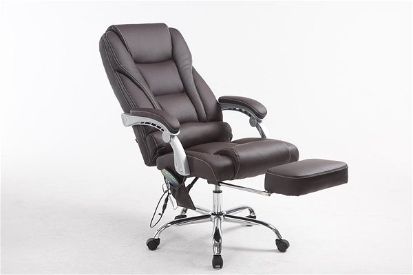 Office Armchair BHM Germany Lisa with Massage Function, Brown Features/technology