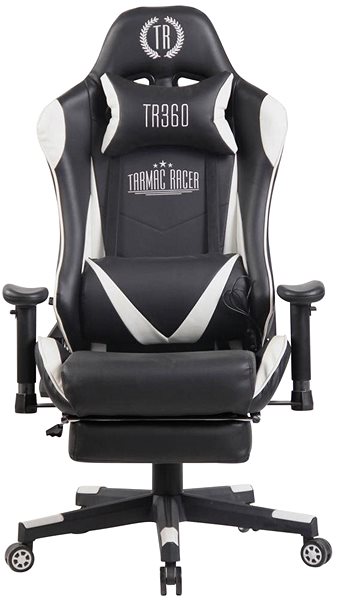 Gaming Chair BHM Germany Lux, Black / White Screen