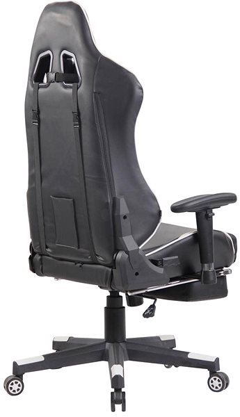 Gaming Chair BHM Germany Lux, Black / White Lateral view