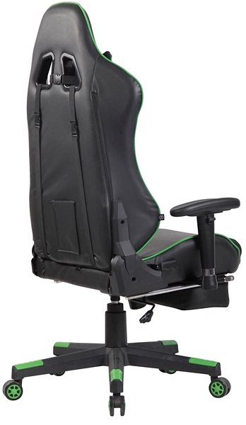Gaming Chair BHM Germany Lux, Black / Green Lateral view