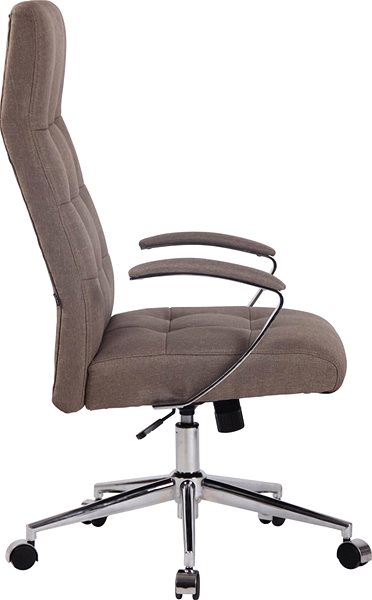 Office Chair BHM Germany Fynn Taupe Lateral view