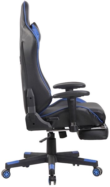 Gaming Chair BHM Germany Lux, Black / Blue Lateral view