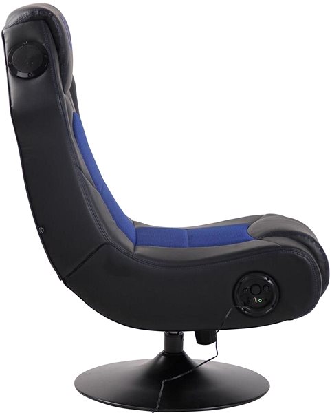 Gaming Chair BHM Germany Taupo, Black/Blue Lateral view