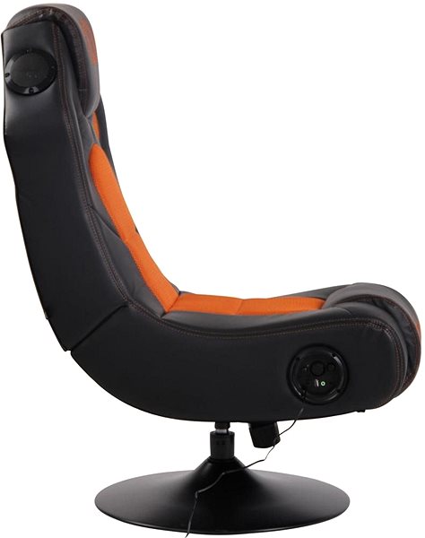 Gamer szék BHM GERMANY Taupo, fekete/narancssárga Oldalnézet