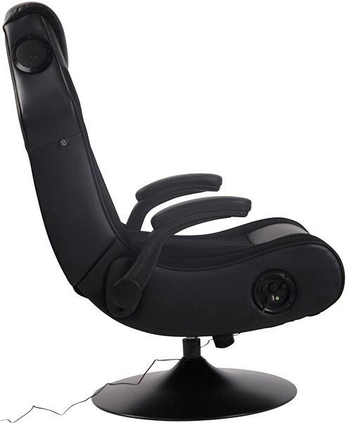 Gaming Chair BHM Germany Nevers, Black / Black Lateral view