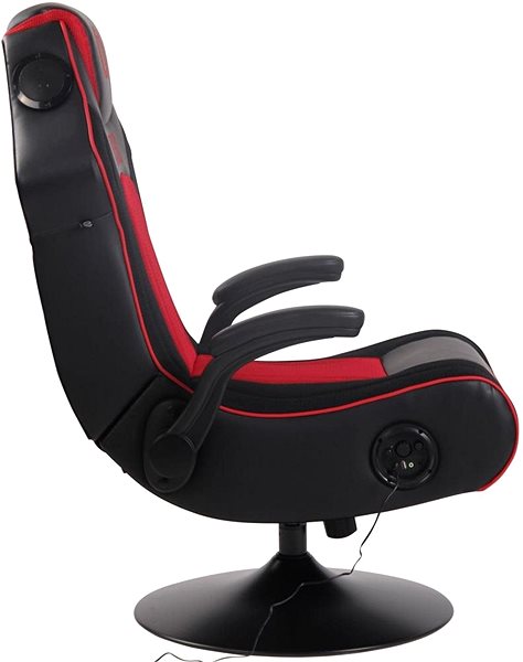 Gaming Chair BHM Germany Nevers, Black / Red Lateral view