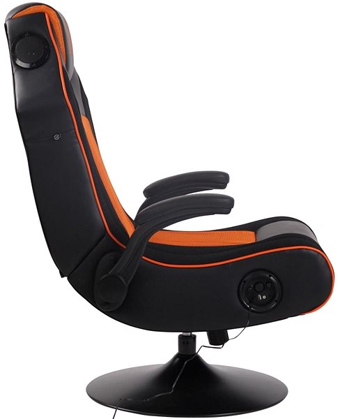 Gamer szék BHM GERMANY Nevers, fekete/narancssárga Oldalnézet