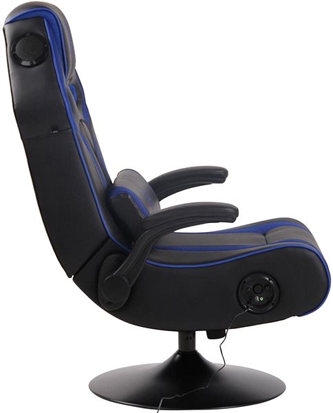Gaming Chair BHM Germany Sonoma, Black / Blue Lateral view
