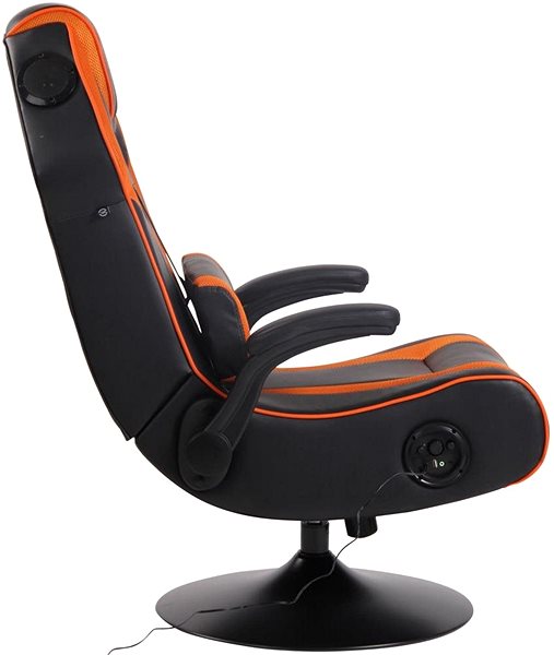Gaming Chair BHM Germany Sonoma, Black / Orange Lateral view