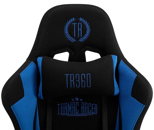 Herná stolička BHM Germany Turbo LED, textil, čierna/modrá Vlastnosti/technológia
