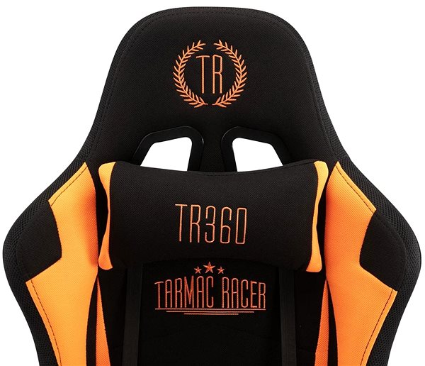 Gaming Chair BHM Germany Turbo LED, Textile, Black/Orange Features/technology
