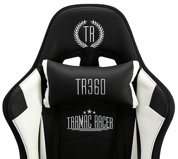 Gaming Chair BHM Germany Turbo LED, Synthetic Leather, Black / White Features/technology