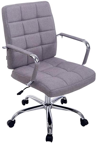 Office Chair BHM Germany with Armrests Lina 2 Textile Black Lateral view
