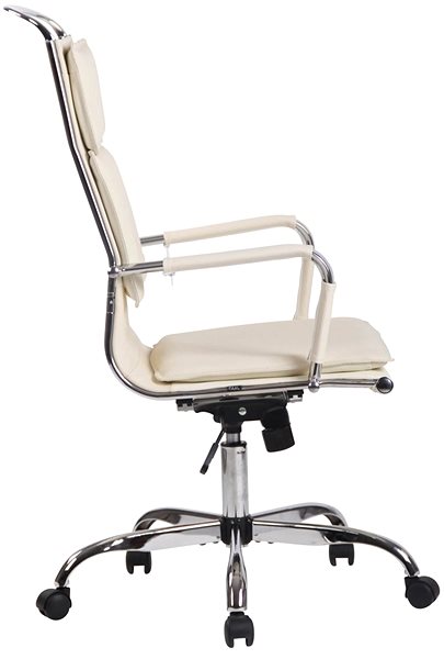 Irodai szék BHM GERMANY Victoria krémszín Oldalnézet