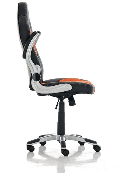 Office Armchair BHM Germany Maleny Black-orange Lateral view