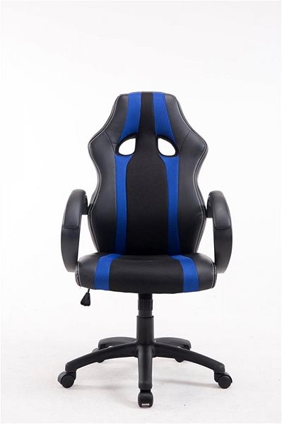 Gamer szék BHM GERMANY Velvet, fekete/kék Képernyő